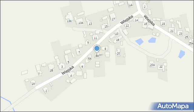 Nowe Budkowice, Wiejska, 8A, mapa Nowe Budkowice