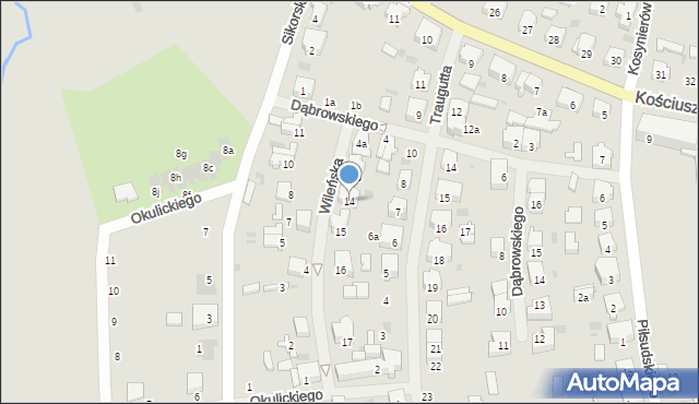 Nowogard, Wileńska, 14, mapa Nowogard