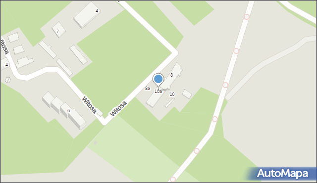 Nowogród Bobrzański, Witosa Wincentego, 10a, mapa Nowogród Bobrzański