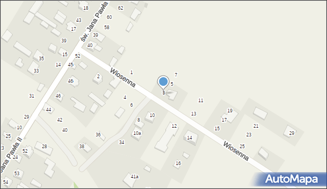 Nowy Dzikowiec, Wiosenna, 3, mapa Nowy Dzikowiec