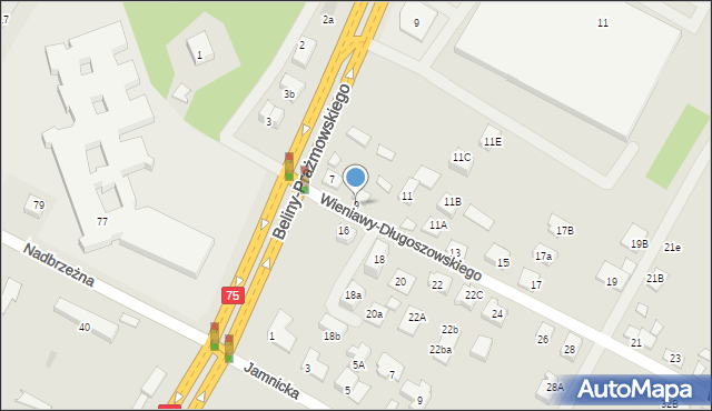 Nowy Sącz, Wieniawy-Długoszowskiego Bolesława, gen., 9, mapa Nowego Sącza