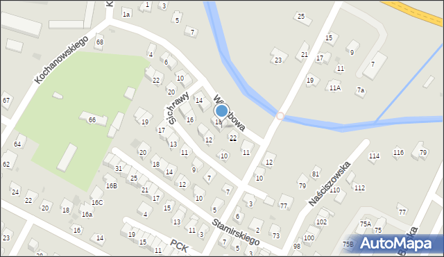 Nowy Sącz, Wierzbowa, 20, mapa Nowego Sącza