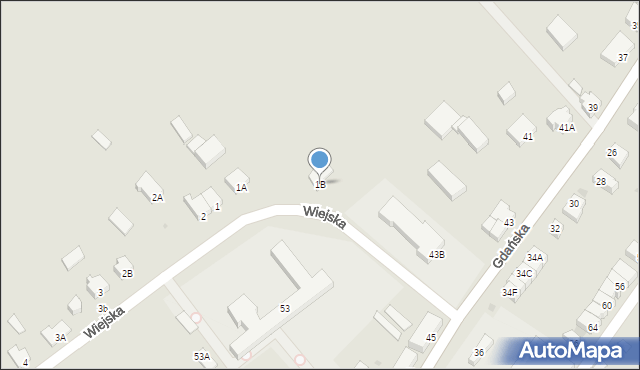 Nowy Staw, Wiejska, 1B, mapa Nowy Staw