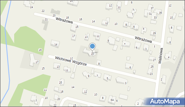 Nowy Świat, Wichrowe Wzgórze, 10, mapa Nowy Świat