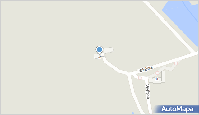 Olecko, Wiejska, 40, mapa Olecko