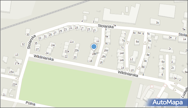 Oleśnica, Wikliniarska, 18b, mapa Oleśnica