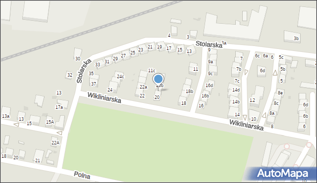 Oleśnica, Wikliniarska, 20a, mapa Oleśnica