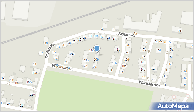 Oleśnica, Wikliniarska, 20c, mapa Oleśnica