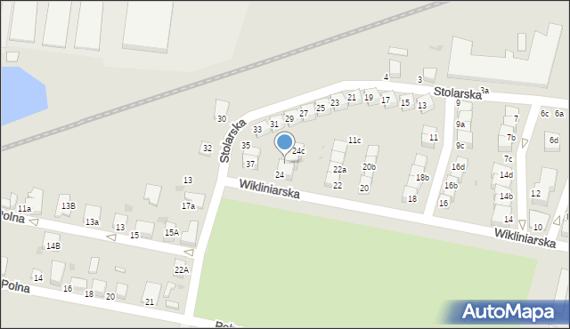 Oleśnica, Wikliniarska, 24a, mapa Oleśnica