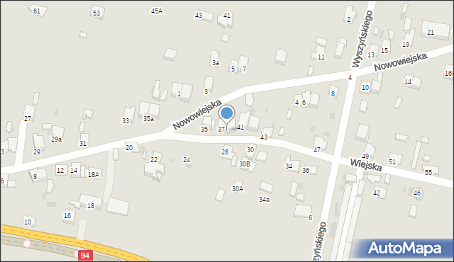 Olkusz, Wiejska, 39, mapa Olkusz