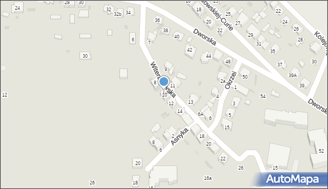 Olkusz, Witeradowska, 10, mapa Olkusz