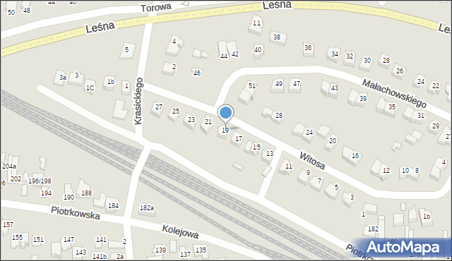 Opoczno, Witosa Wincentego, 19, mapa Opoczno