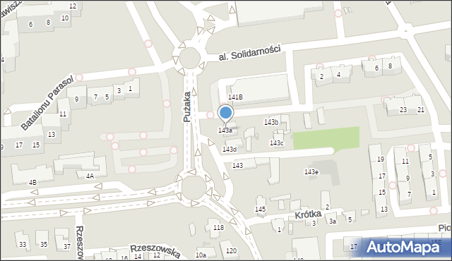 Opole, Wiejska, 143a, mapa Opola