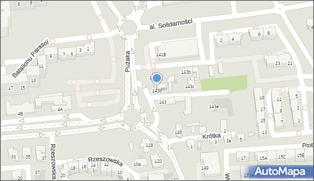 Opole, Wiejska, 143d, mapa Opola