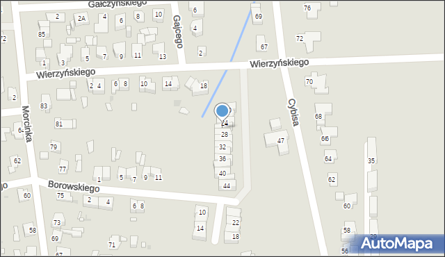 Opole, Wierzyńskiego Kazimierza, 26, mapa Opola