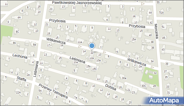 Opole, Witkiewicza Stanisława Ignacego, 12, mapa Opola