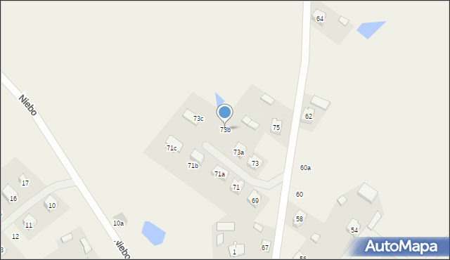 Osowo, Wielewska, 73b, mapa Osowo