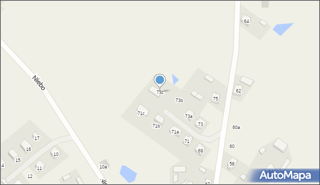 Osowo, Wielewska, 73c, mapa Osowo