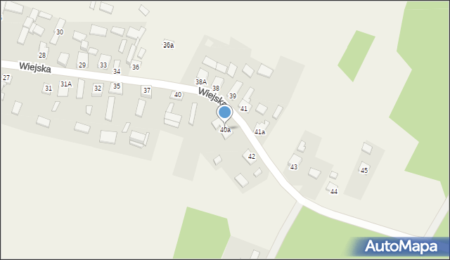 Ostrów, Wiejska, 40a, mapa Ostrów