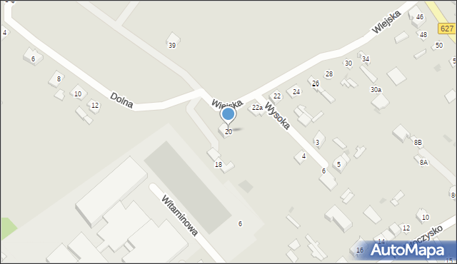 Ostrów Mazowiecka, Wiejska, 20, mapa Ostrów Mazowiecka