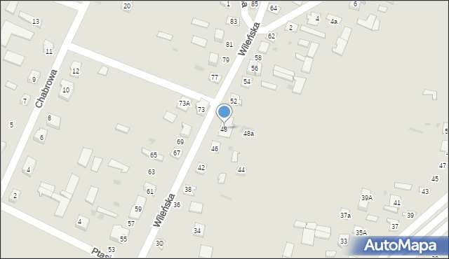 Ostrów Mazowiecka, Wileńska, 48, mapa Ostrów Mazowiecka