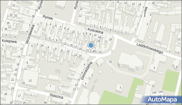 Ostrów Wielkopolski, Wiosny Ludów, 25, mapa Ostrów Wielkopolski