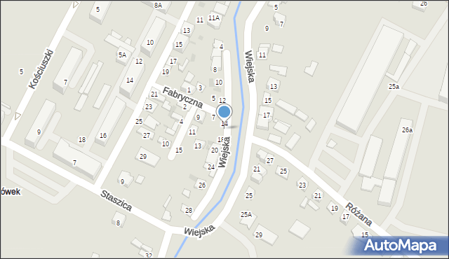 Ostrowiec Świętokrzyski, Wiejska, 16, mapa Ostrowiec Świętokrzyski