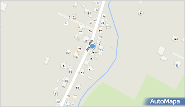 Ostrowiec Świętokrzyski, Wiejska, 45, mapa Ostrowiec Świętokrzyski