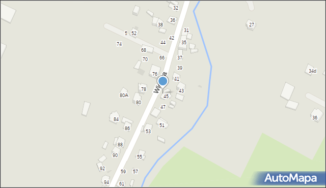 Ostrowiec Świętokrzyski, Wiejska, 45a, mapa Ostrowiec Świętokrzyski