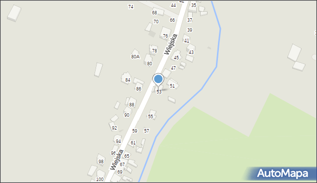 Ostrowiec Świętokrzyski, Wiejska, 53, mapa Ostrowiec Świętokrzyski