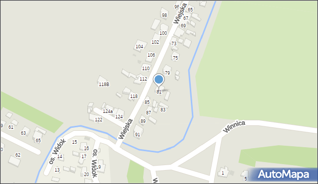 Ostrowiec Świętokrzyski, Wiejska, 81, mapa Ostrowiec Świętokrzyski