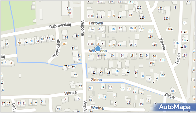 Ostrowiec Świętokrzyski, Wiosenna, 4, mapa Ostrowiec Świętokrzyski