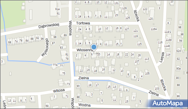 Ostrowiec Świętokrzyski, Wiosenna, 8, mapa Ostrowiec Świętokrzyski