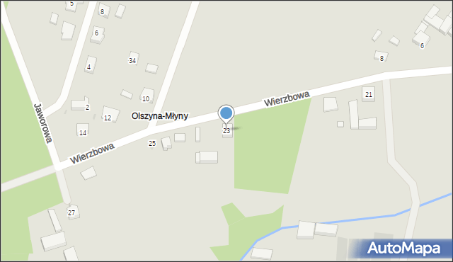 Ostrzeszów, Wierzbowa, 23, mapa Ostrzeszów