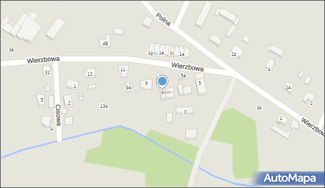 Ostrzeszów, Wierzbowa, 7, mapa Ostrzeszów