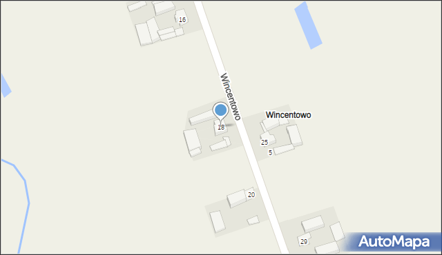 Otorowo, Wincentowo, 18, mapa Otorowo