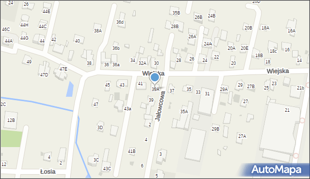 Otrębusy, Wiejska, 39A, mapa Otrębusy