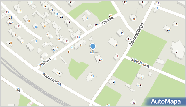 Otwock, Willowa, 8, mapa Otwock