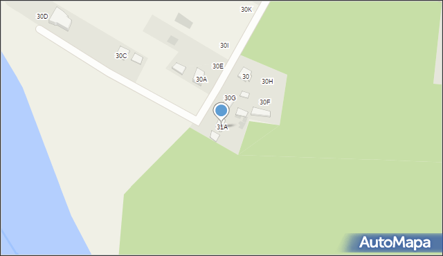 Otwock Wielki, Wiślana, 31A, mapa Otwock Wielki