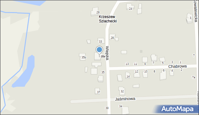 Ozorków, Wiejska, 34, mapa Ozorków