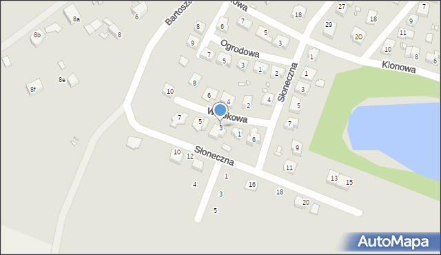 Paczków, Widokowa, 3, mapa Paczków