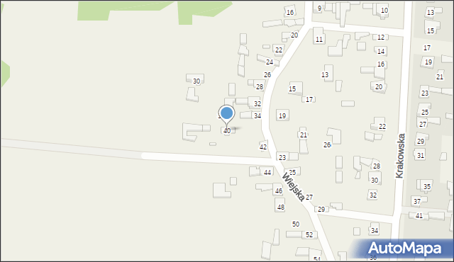 Parkoszowice, Wiejska, 40, mapa Parkoszowice