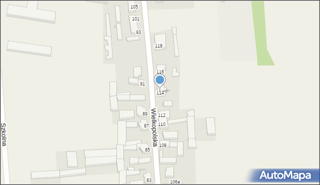 Pawłowice, Wielkopolska, 114, mapa Pawłowice