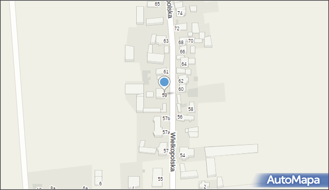 Pawłowice, Wielkopolska, 59, mapa Pawłowice