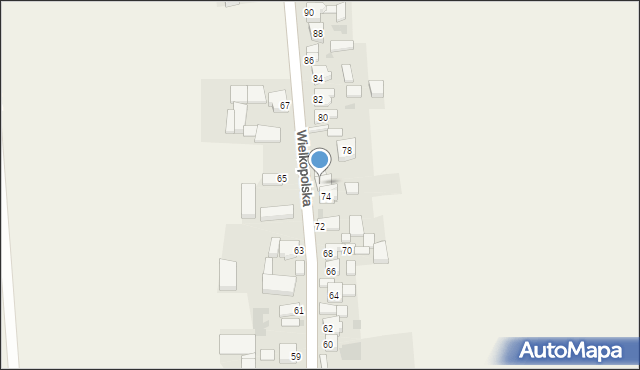 Pawłowice, Wielkopolska, 76, mapa Pawłowice