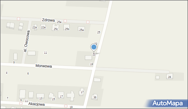 Pęgów, Wiśniowa, 21, mapa Pęgów