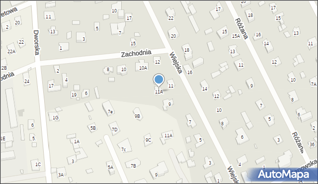 Piaseczno, Wiejska, 11A, mapa Piaseczno