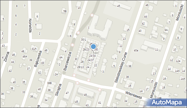 Piastów, Wieniawskiego Henryka, 24/33, mapa Piastów