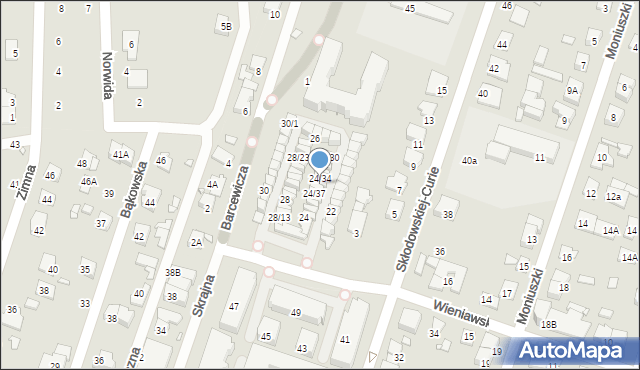 Piastów, Wieniawskiego Henryka, 24/35, mapa Piastów