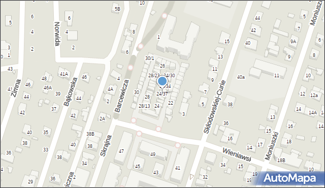 Piastów, Wieniawskiego Henryka, 24/37, mapa Piastów